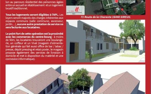 Appartement T2 rez-de-chaussée